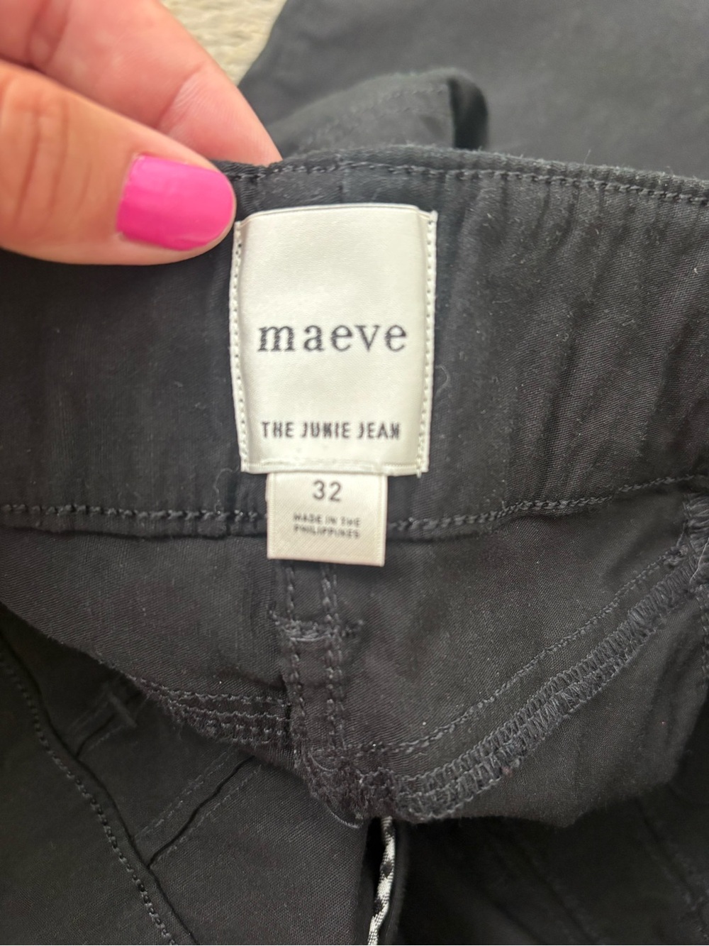 Maeve By Anthropologie The Junie Jean Flare Leg in Black Women's Size 32 - Picture 4 of 4